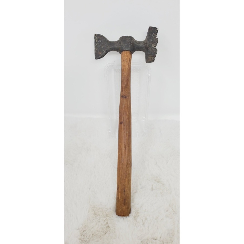 Primitive Meat Tenderizer Hammer Butcher‎ Mallet Wood Handle Farmhouse Antique